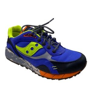 Saucony Shadow 6000 Mens Running Shoes Blue Neon Orange Size 7